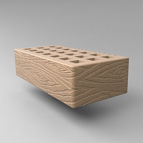 Кирпич облицовочный пустотелый одинарный Бежевый Дерево М-150, М-175 СЗЛК