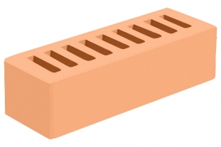 Кирпич облицовочный пустотелый евро Соломенный 0,7НФ М-175 ГКЗ