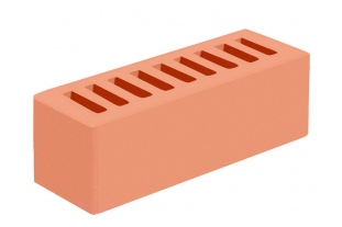 Кирпич облицовочный пустотелый евро Абрикосовый 0,7НФ М-175 ГКЗ