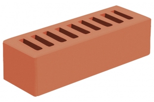 Кирпич облицовочный пустотелый евро Красный 0,7НФ М-175 ГКЗ