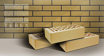 Кирпич облицовочный пустотелый одинарный Сахара M-175 TEREX (480)