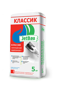 Клей плиточный JetBau "Классик", 5 кг / 140 шт/под