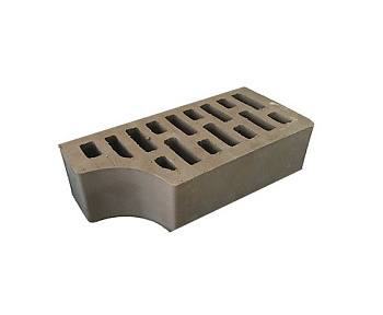 Кирпич облицовочный пустотелый одинарный Фасонный Вогнутый Шоколад М-125-150 (420) АСПК