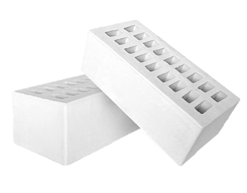 Кирпич керамический пустотелый полуторный Белый  М-150 (352)