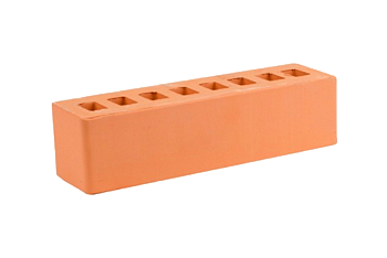 Кирпич облицовочный пустотелый евро Красный 0,5НФ М-200 (900) ЖКЗ