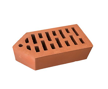 Кирпич облицовочный пустотелый одинарный Фасонный Пика Красный М-125-150 (360) АСПК