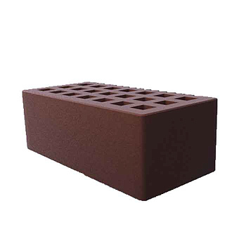 Кирпич облицовочный пустотелый полуторный Коричневый M-150, М-175 СЗЛК