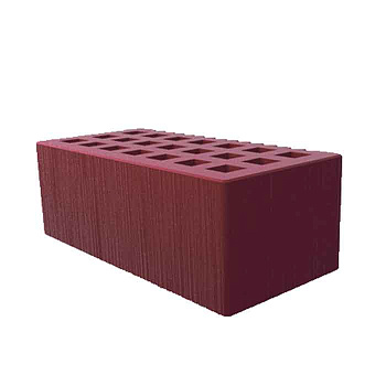 Кирпич облицовочный пустотелый полуторный Бордо Дерюга М-150, М-175 СЗЛК