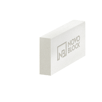 Газобетонный блок перегородочный 625x250x125 D600 NOVOBLOCK / 1,875м3/под