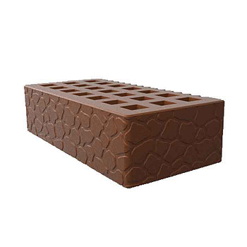 Кирпич облицовочный пустотелый одинарный Какао Черепаха М-150, М-175 СЗЛК