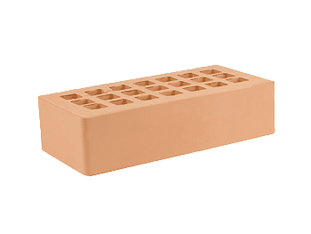 Кирпич облицовочный пустотелый одинарный Персиковый M-200 (480) ЖКЗ
