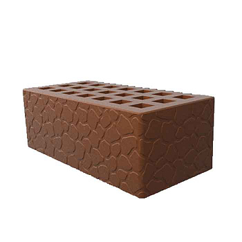 Кирпич облицовочный пустотелый полуторный Какао Черепаха М-150, М-175 СЗЛК