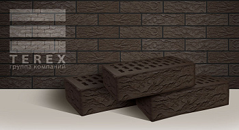 Кирпич облицовочный пустотелый одинарный Какао Кантри М-175 TEREX (480)