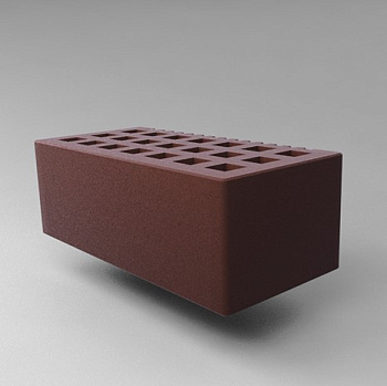 Кирпич облицовочный пустотелый полуторный Шоколад M-150-175 СЗЛК