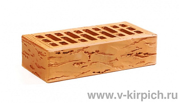 Кирпич облицовочный пустотелый одинарный Персиковый Руст M-175 (УС) ВКЗ
