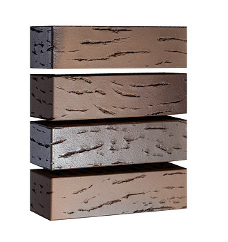 Кирпич облицовочный пустотелый ерво 0,7НФ Флеш-обжиг Графит Антик М-125-175 МАГМА