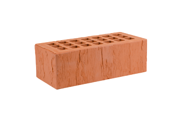 Кирпич облицовочный пустотелый полуторный Красный Скала М-200 (352) ЖКЗ