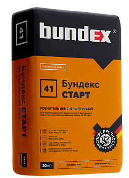 Стяжка высокопрочная "Бундекс Старт", 30 кг / 40 шт/под