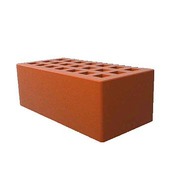 Кирпич облицовочный пустотелый полуторный Красный M-150, М-175 СЗЛК