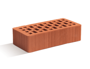 Кирпич облицовочный пустотелый одинарный Персик Бархат М-150 КЕТРА