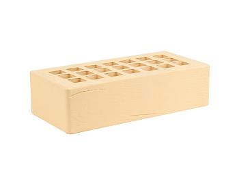 Кирпич облицовочный пустотелый одинарный Соломенный Дерево М-200 (480) ЖКЗ