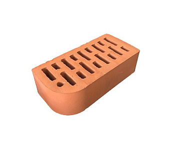 Кирпич облицовочный пустотелый одинарный Фасонный Выпуклый Абрикос М-125-150 (420) АСПК