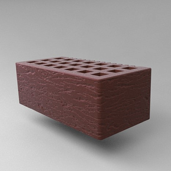 Кирпич облицовочный пустотелый полуторный Коричневый Ольха-2 М-150, М-175 СЗЛК