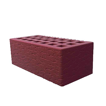 Кирпич облицовочный пустотелый полуторный Бордо Кора дуба М-150, М-175 СЗЛК