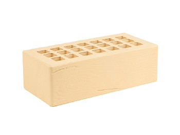 Кирпич облицовочный пустотелый полуторный Соломенный Дерево М-200 (352) ЖКЗ