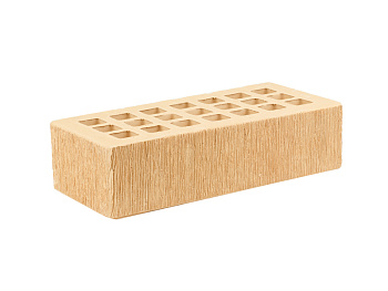 Кирпич облицовочный пустотелый одинарный Соломенный Бархат М-200 (480) ЖКЗ