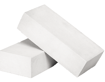 Кирпич облицовочный силикатный полнотелый одинарный Белый М-200 м.п. МЗСК (400)