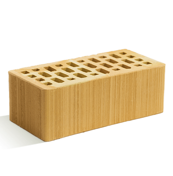 Кирпич облицовочный пустотелый полуторный Солома Бархат М-150 КЕТРА