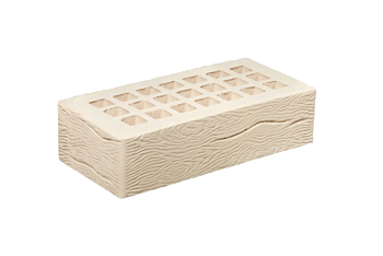 Кирпич облицовочный пустотелый одинарный Белый Дерево М-300 (480) ЖКЗ